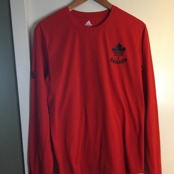 adidas Other - Adidas Canada Olympic Jersey Red Size Large